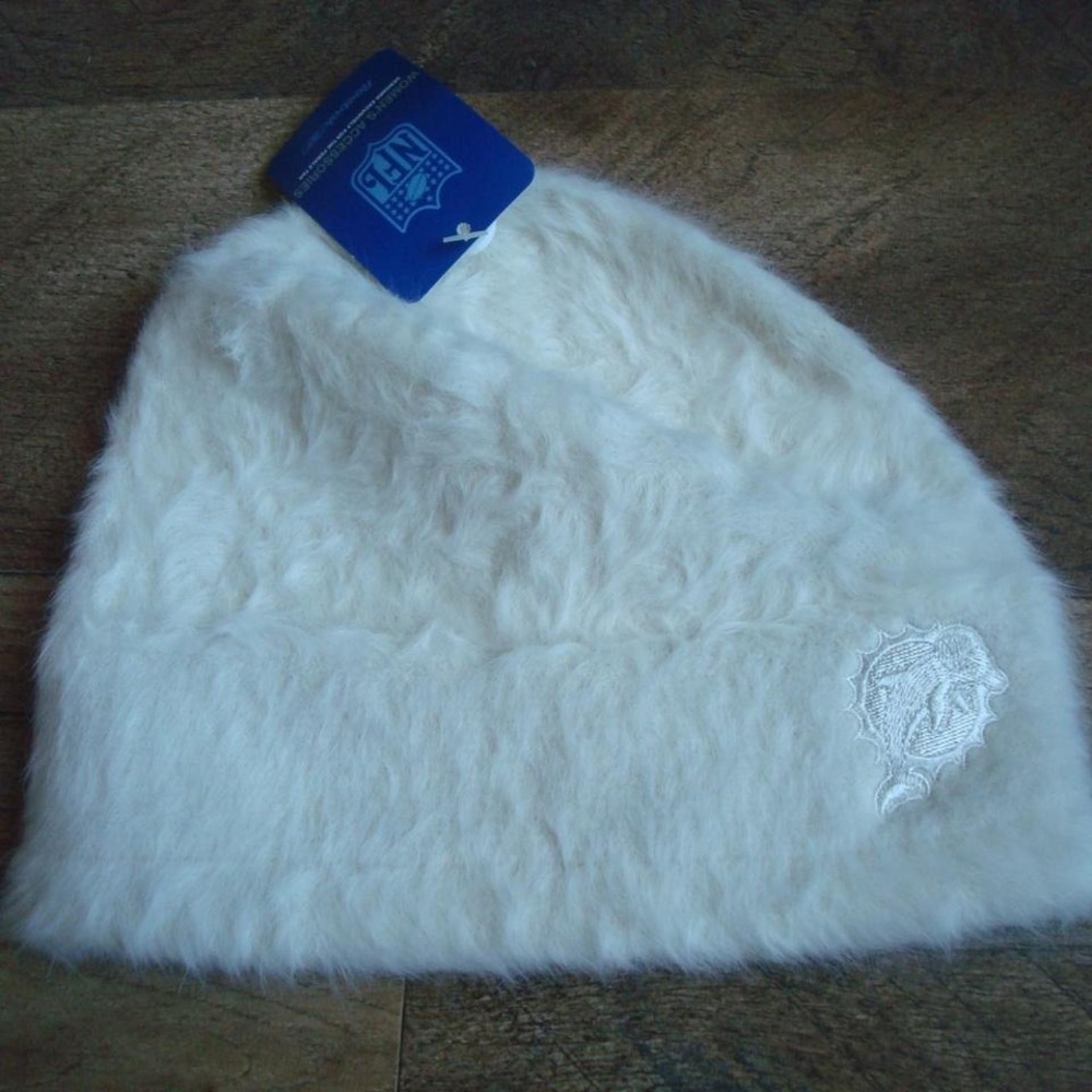 MIAMI DOLPHINS WOMENS REEBOK BEANIE KNIT TOBOGGAN VINTAGE 00S Y2K T1